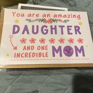 Floral Pink and Purple Greeting Card